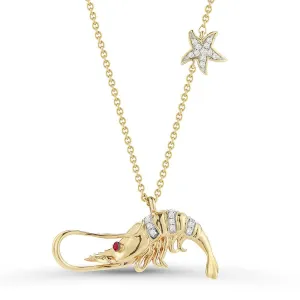 14K Lobster Necklace