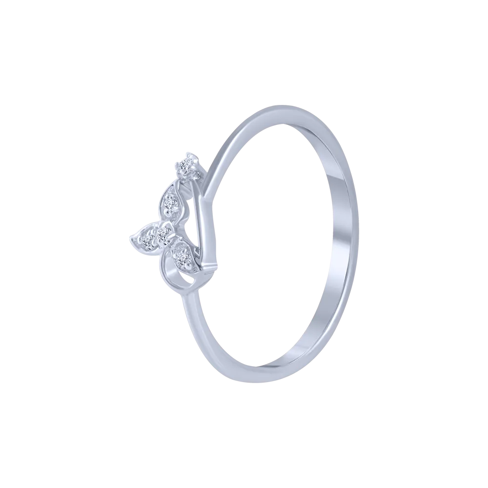 14KT (585) White Gold And Diamond Ring For Women