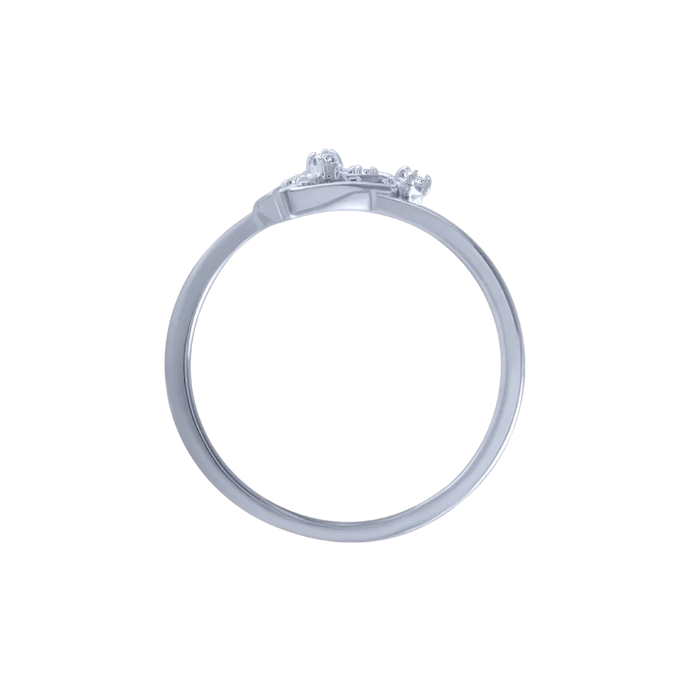 14KT (585) White Gold And Diamond Ring For Women