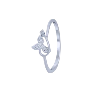 14KT (585) White Gold And Diamond Ring For Women
