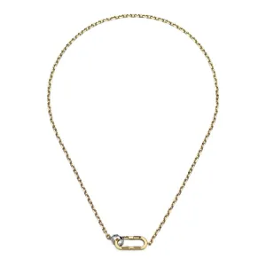18KY/WG GUCCI LINK TO LOVE NECKLACE