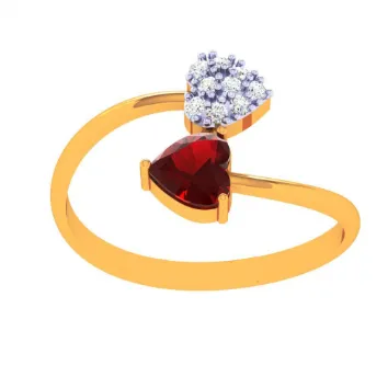 22k Cluster Of Stone Ring