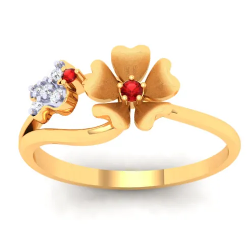 22k Stunting Gold Ring With Floral Design From The Online Exclusive