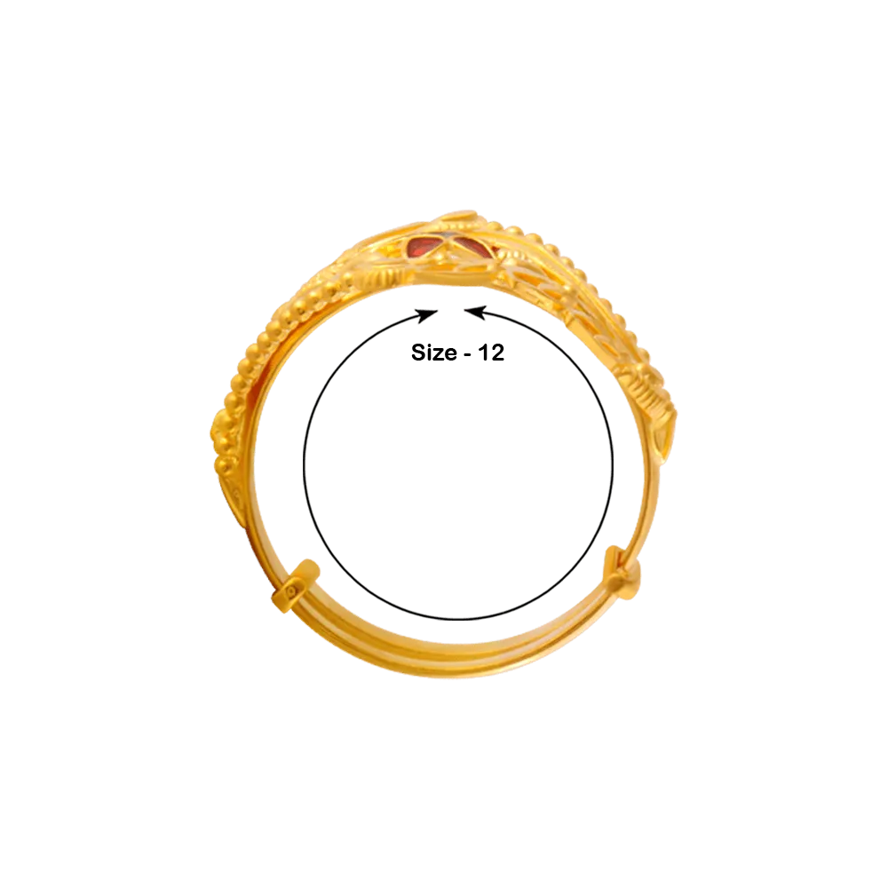 22KT Yellow Gold Ring For Women