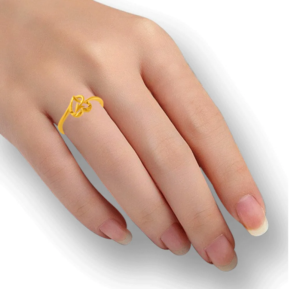 22KT Yellow Gold Ring For Women
