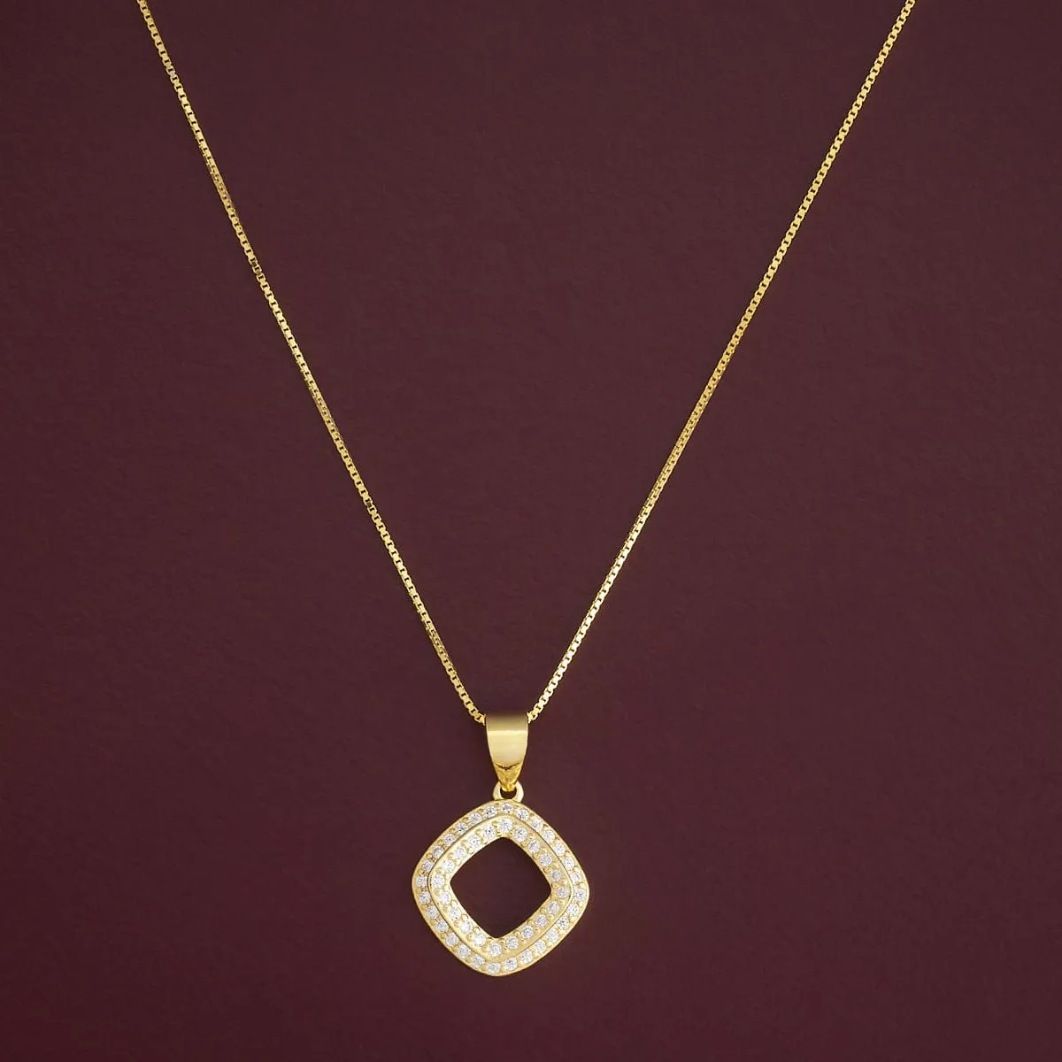 92.5 Silver Pendant with Chain and Earring Set 182934
