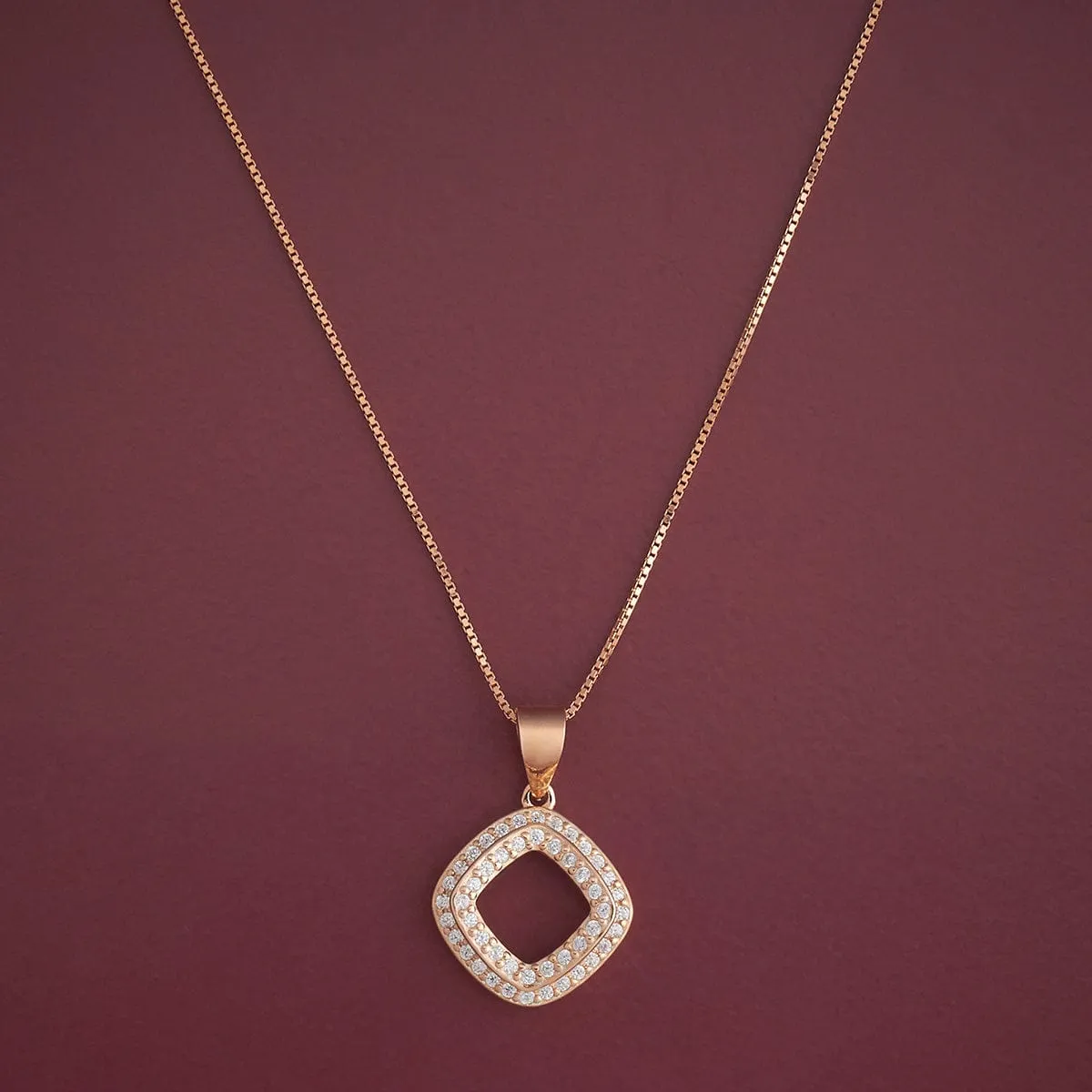 92.5 Silver Pendant with Chain and Earring Set 182934