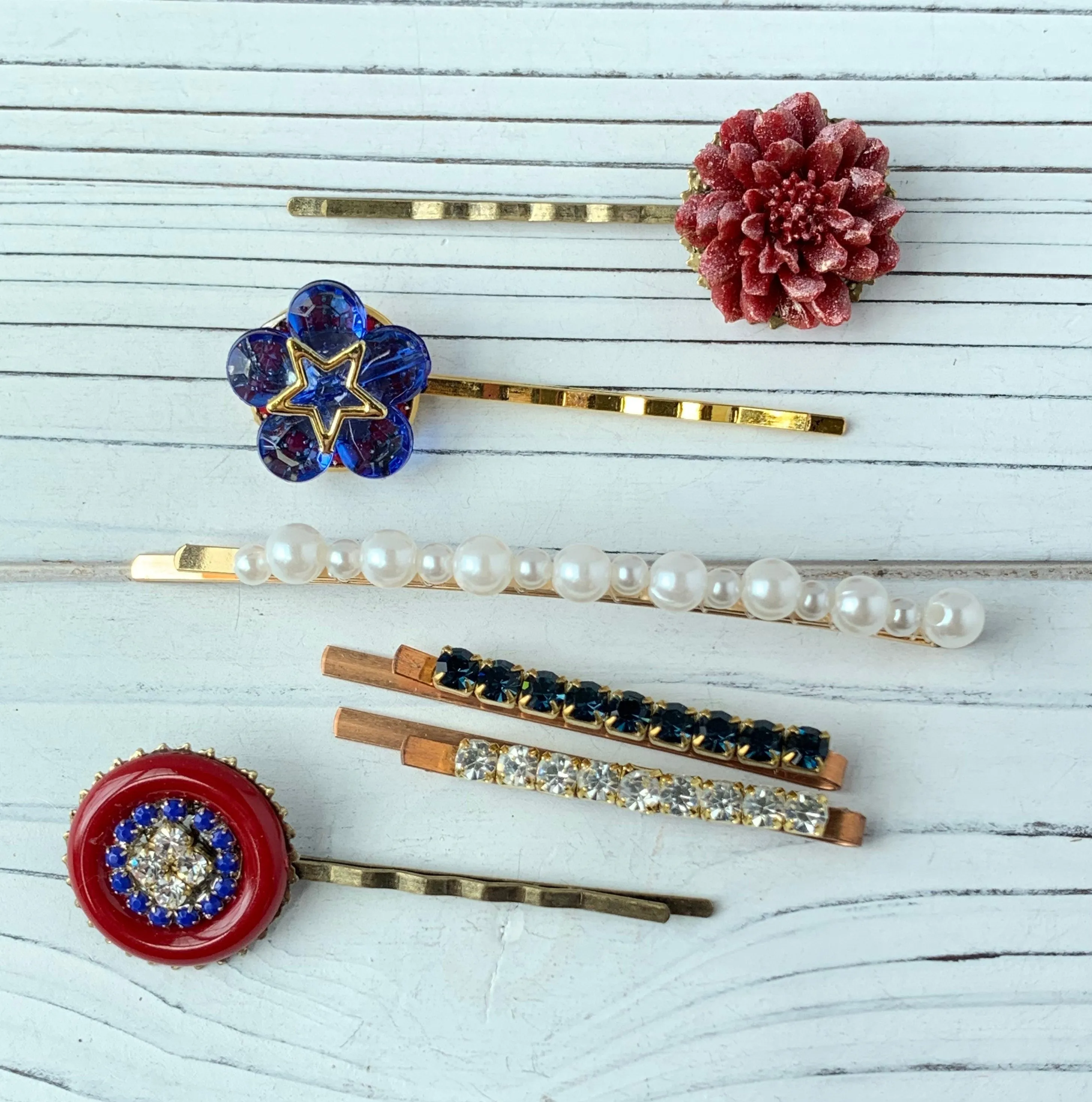 Americus Patriotic Hair Pin Set - #1