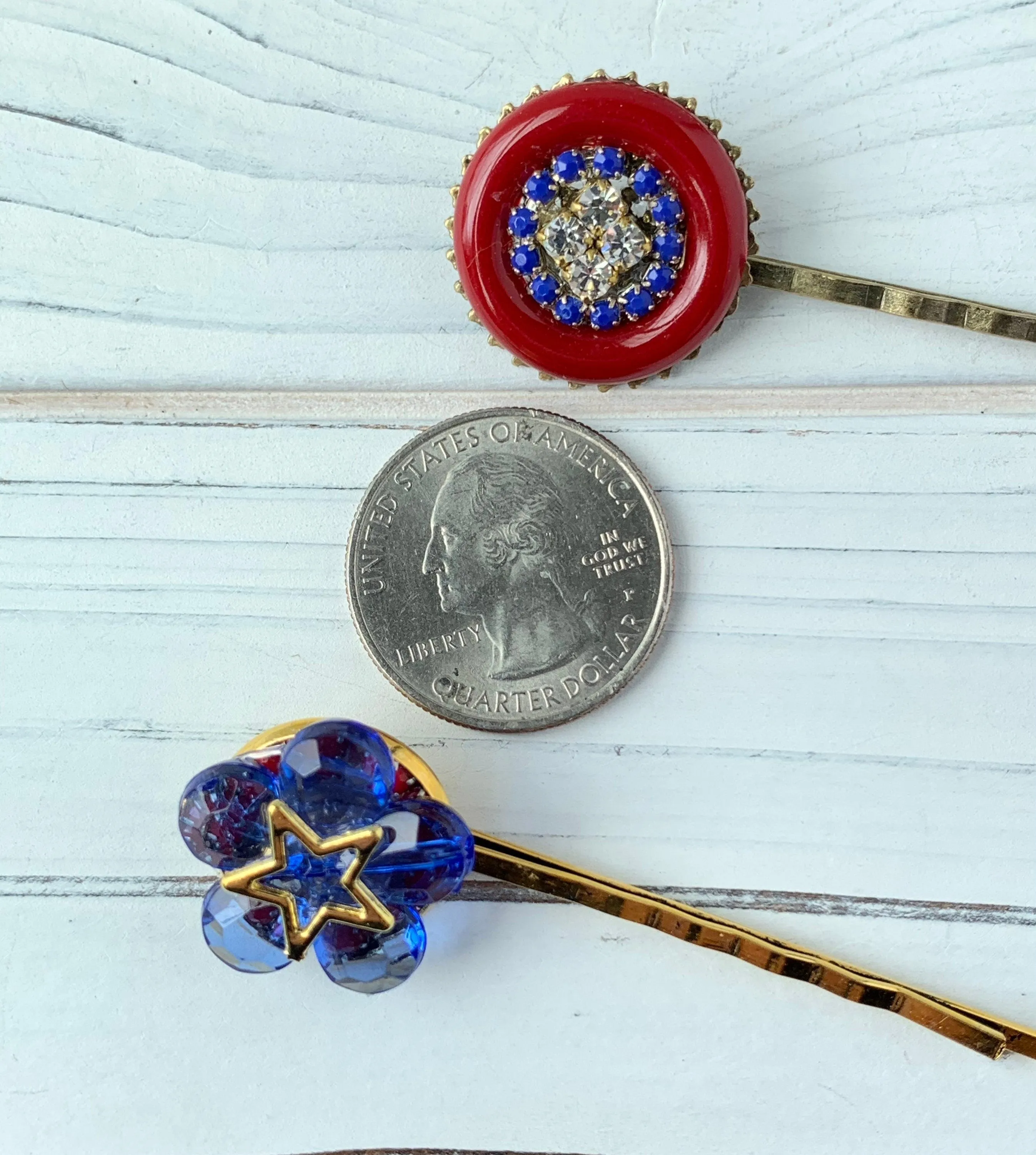 Americus Patriotic Hair Pin Set - #1