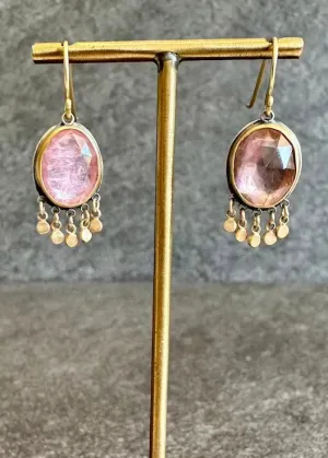 Ananda Khalsa | Rosecut Pink Tourmaline Earring