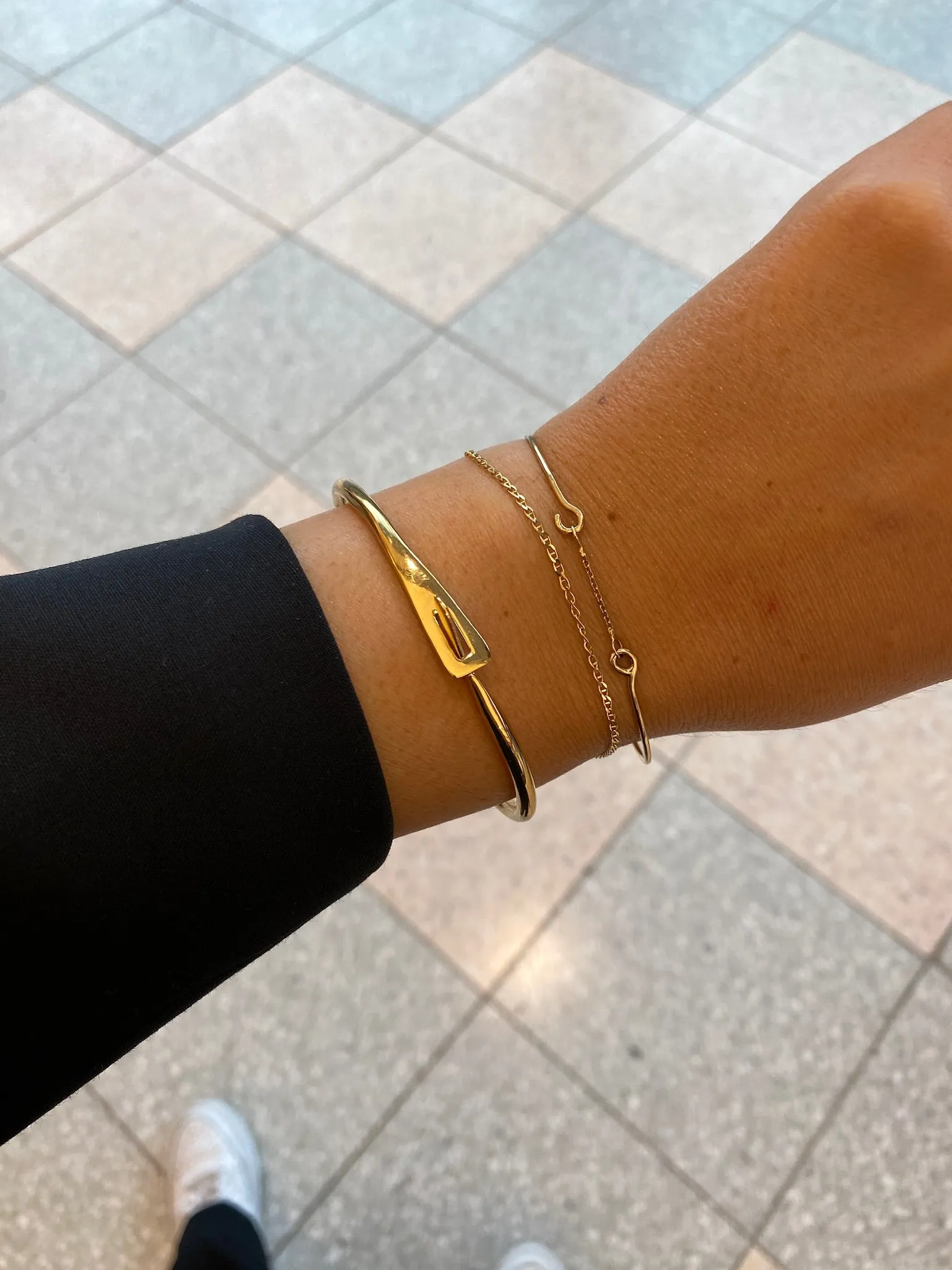 Anchor Chain Bracelet | Gold