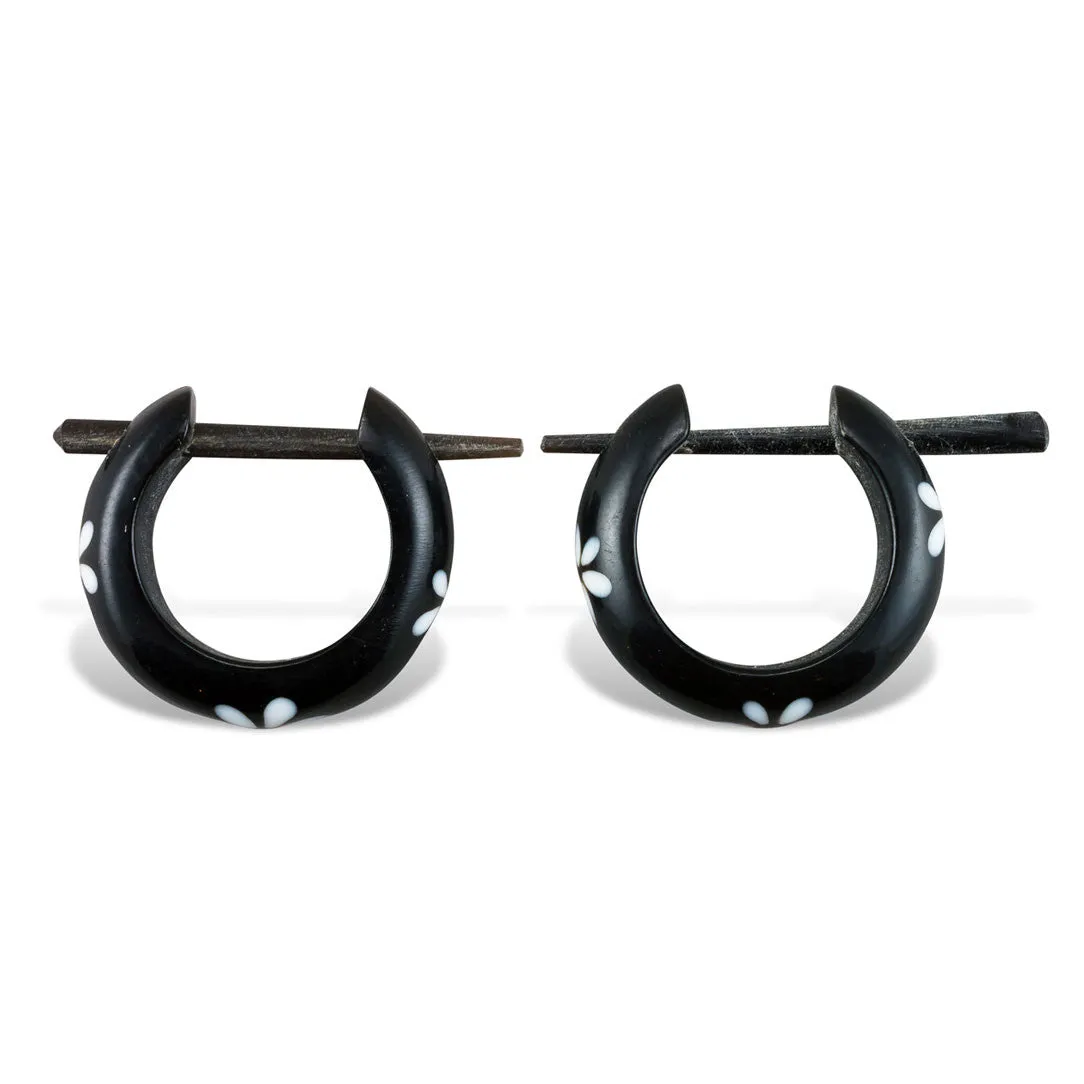 Basic Hoop with Flower - Horn