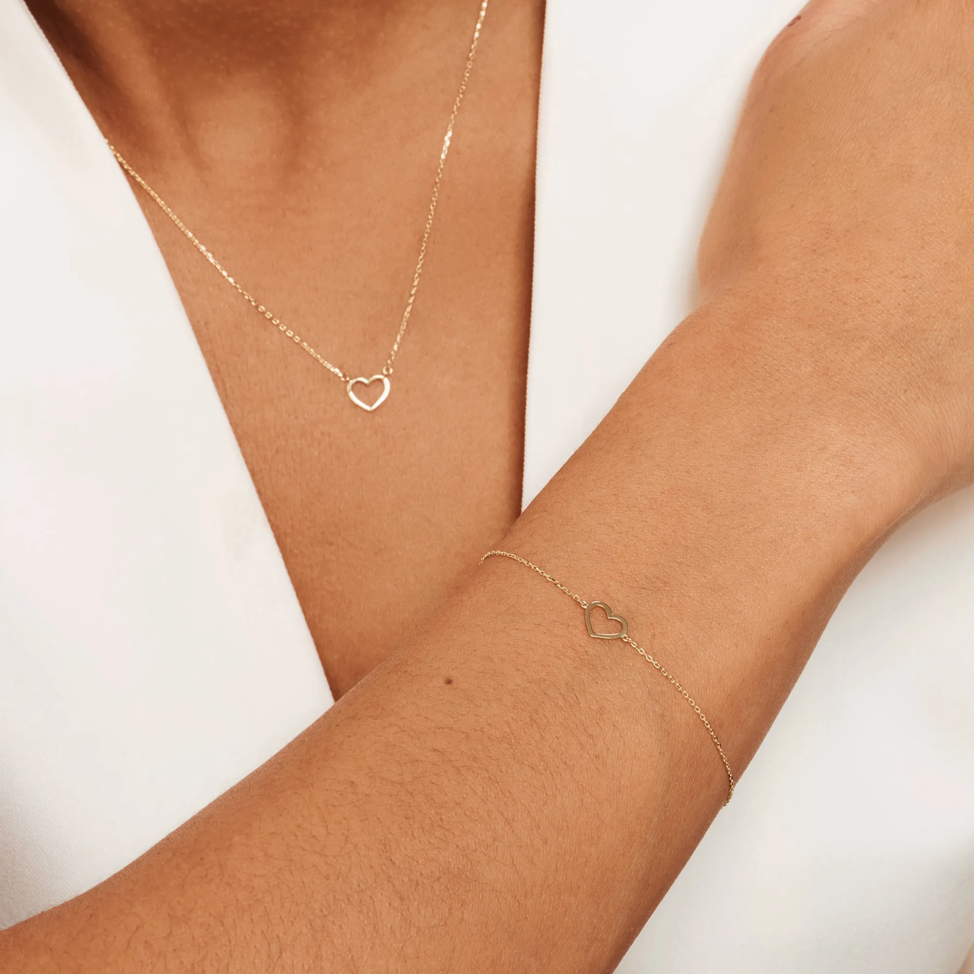 Belleville Amore 14 karat gold bracelet with heart