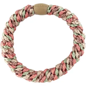 Bow's by Str Braided Hairties Multi Rose, Mint & Beige Glitter