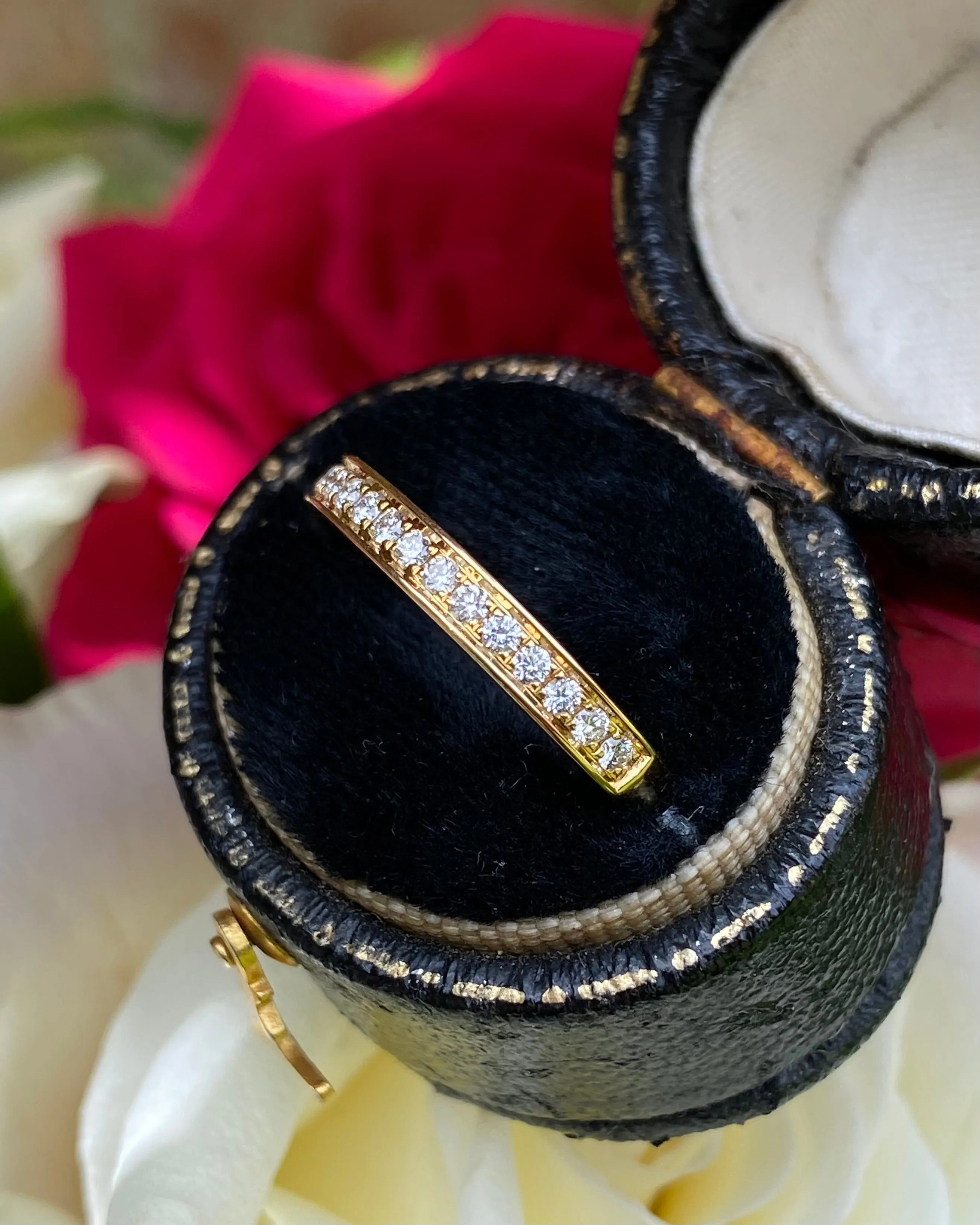 Brilliant Cut Diamond Half Eternity Wedding Ring 0.23ct 18ct Yellow Gold
