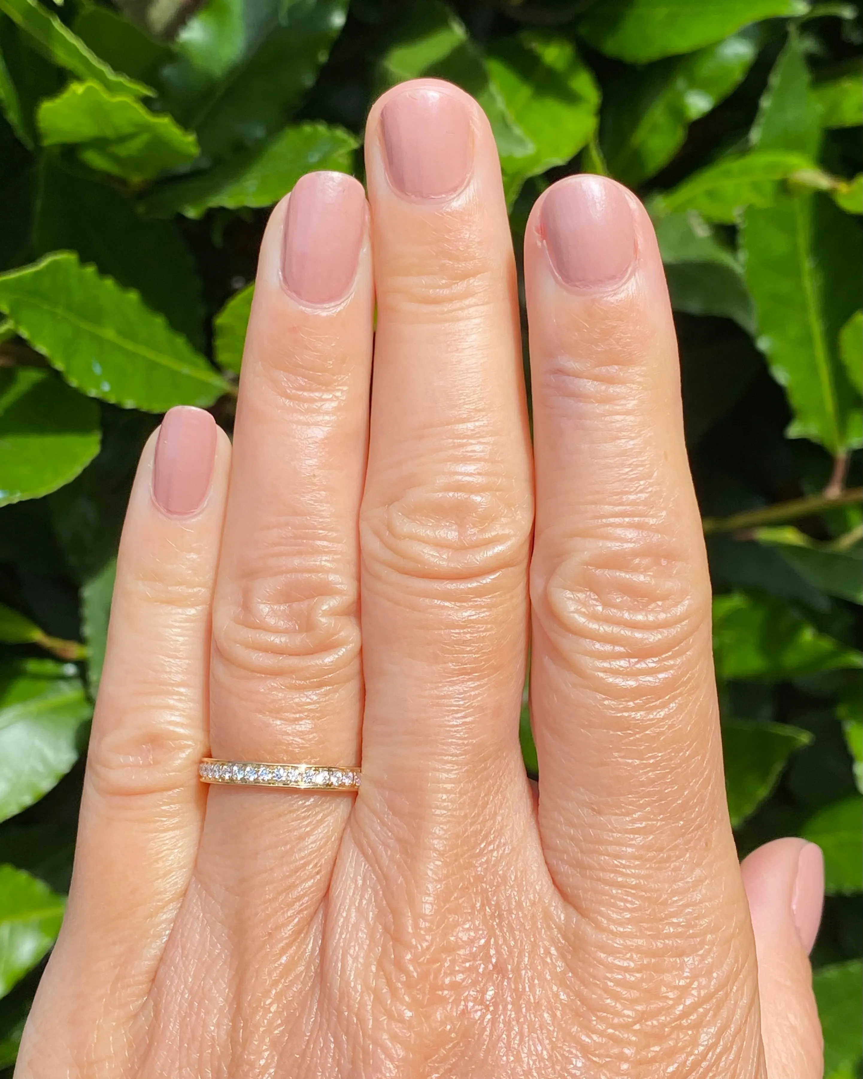 Brilliant Cut Diamond Half Eternity Wedding Ring 0.23ct 18ct Yellow Gold