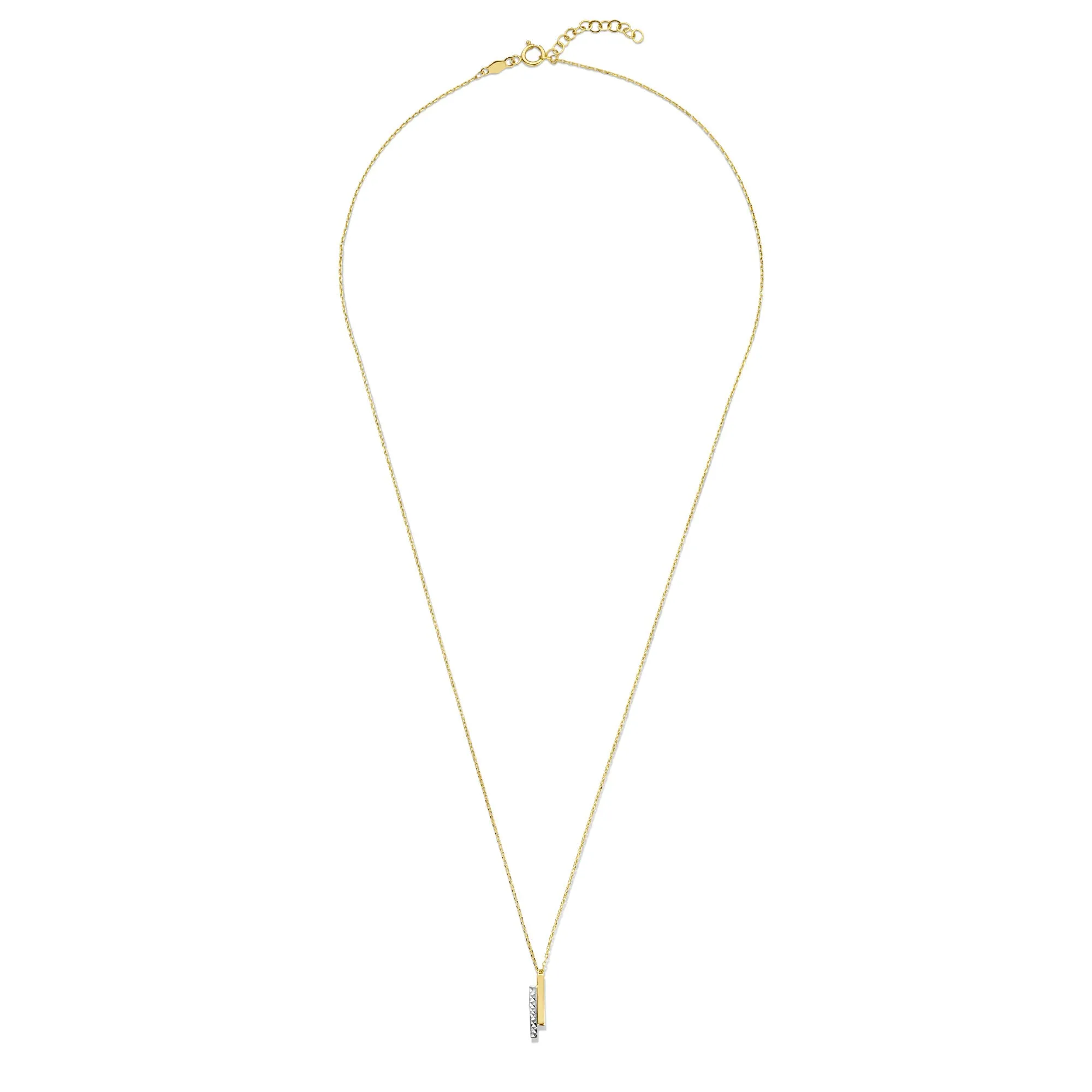 Cadeau d'Isabel 14 karat gold necklace and bracelet gift set with rods