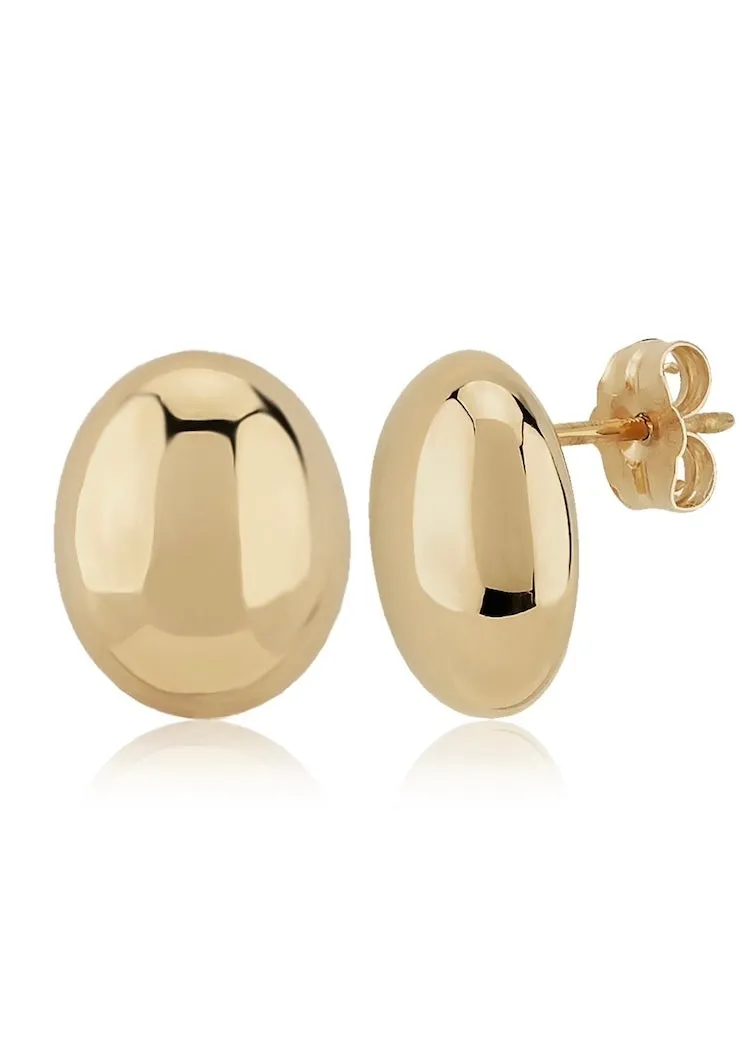 Carla Corp | 14KG Medium Oval Stud