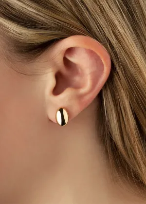 Carla Corp | 14KG Medium Oval Stud