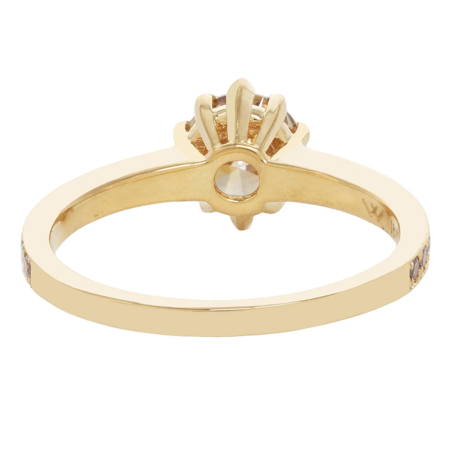 Champagne Pav?? Diamond Soir??e Ring