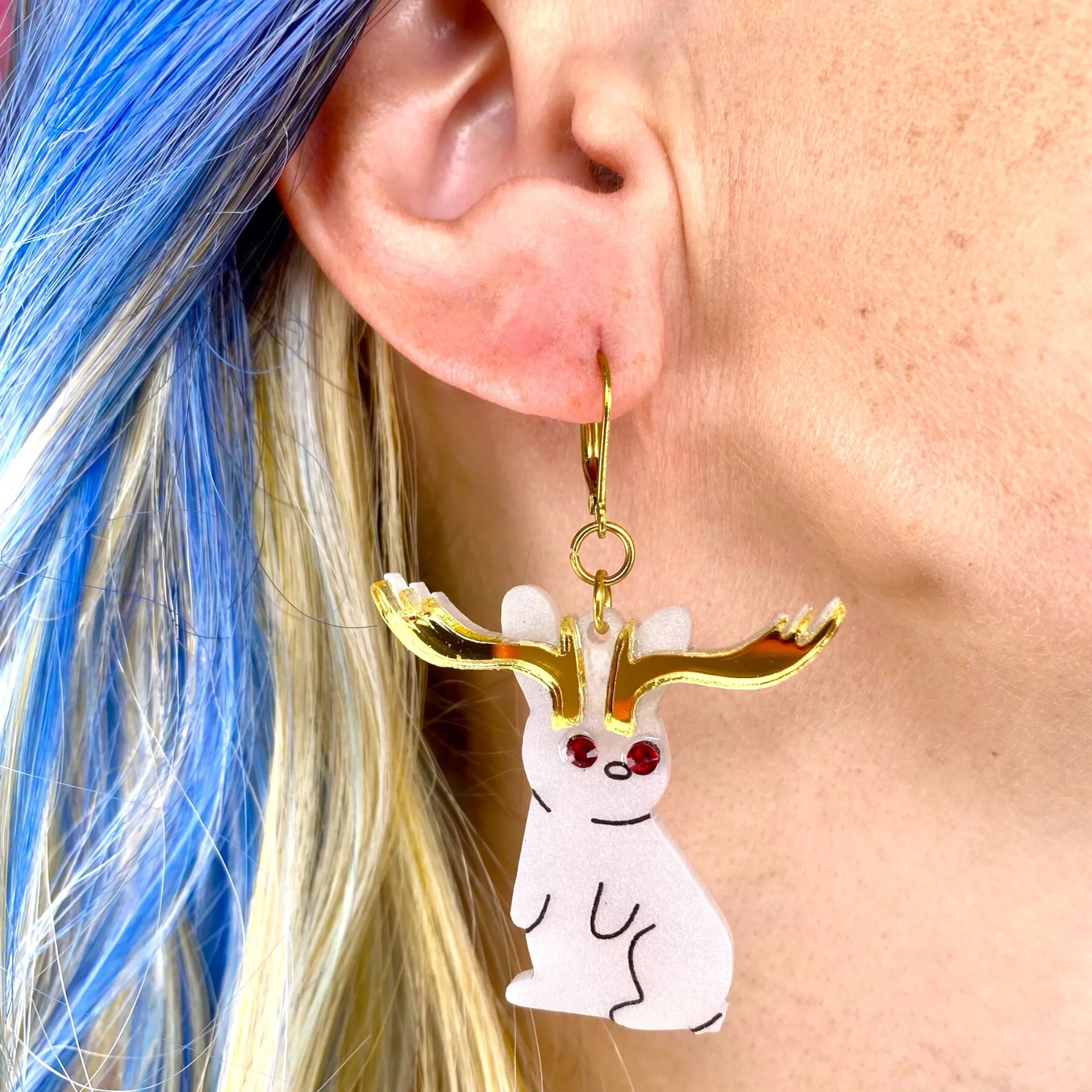 Cryptid Club Jackalope Earrings
