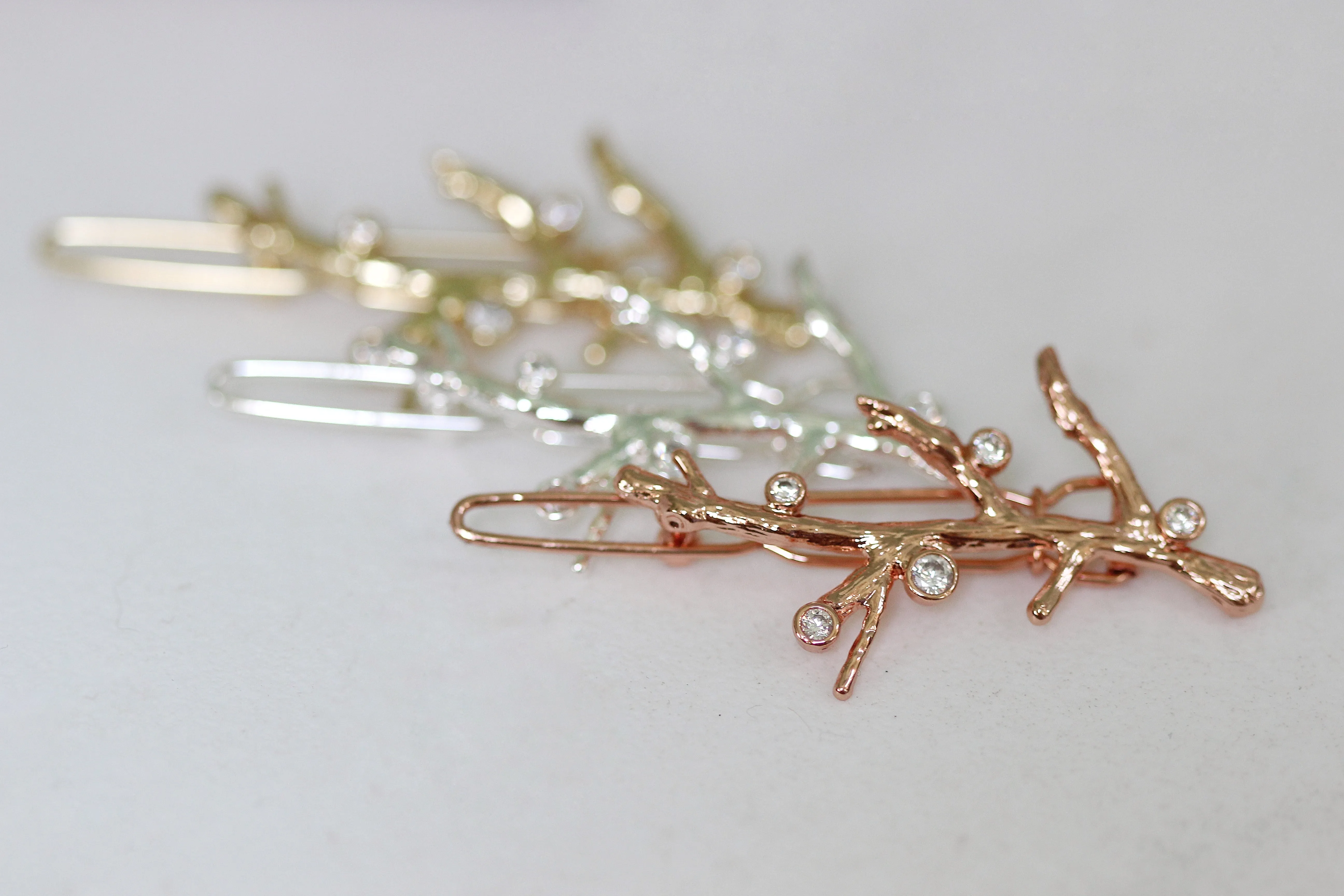 Crystals Coral Barrette