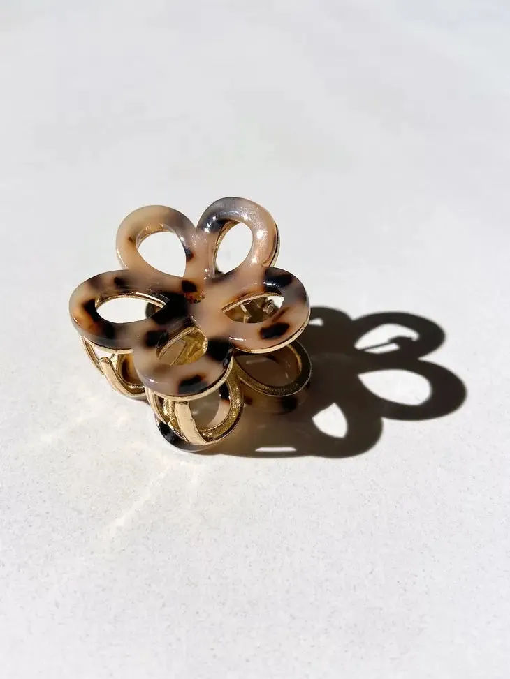 Daisy Flower Claw Clip