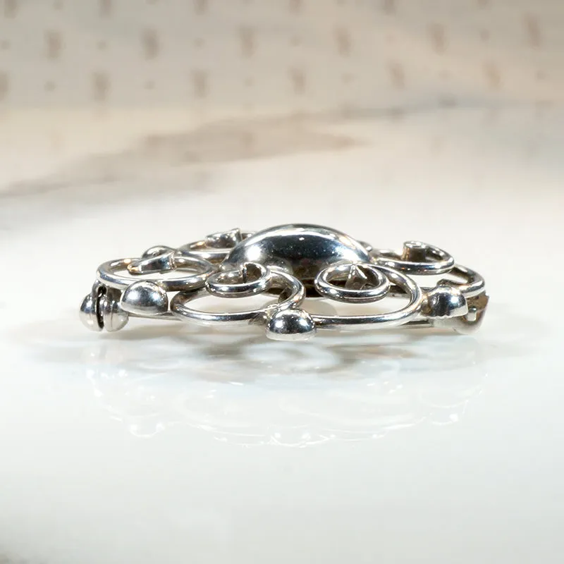 Danish Modern Sterling Brooch from Hermann Siersb?l