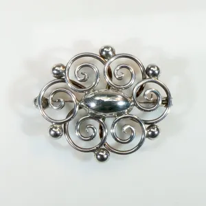 Danish Modern Sterling Brooch from Hermann Siersb?l