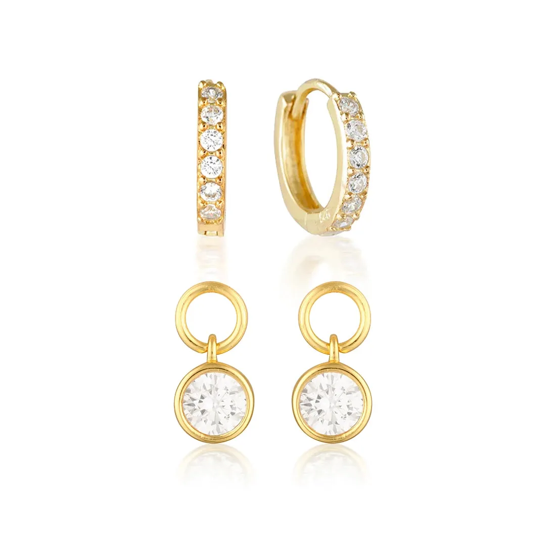 Design Your Birthstone Set Jet Gold