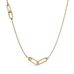 Elements N2 18K Gold Necklace w. Diamond