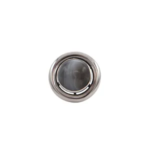 Estate Signed Walter Schluep Banded Agate Sterling Silver Ring