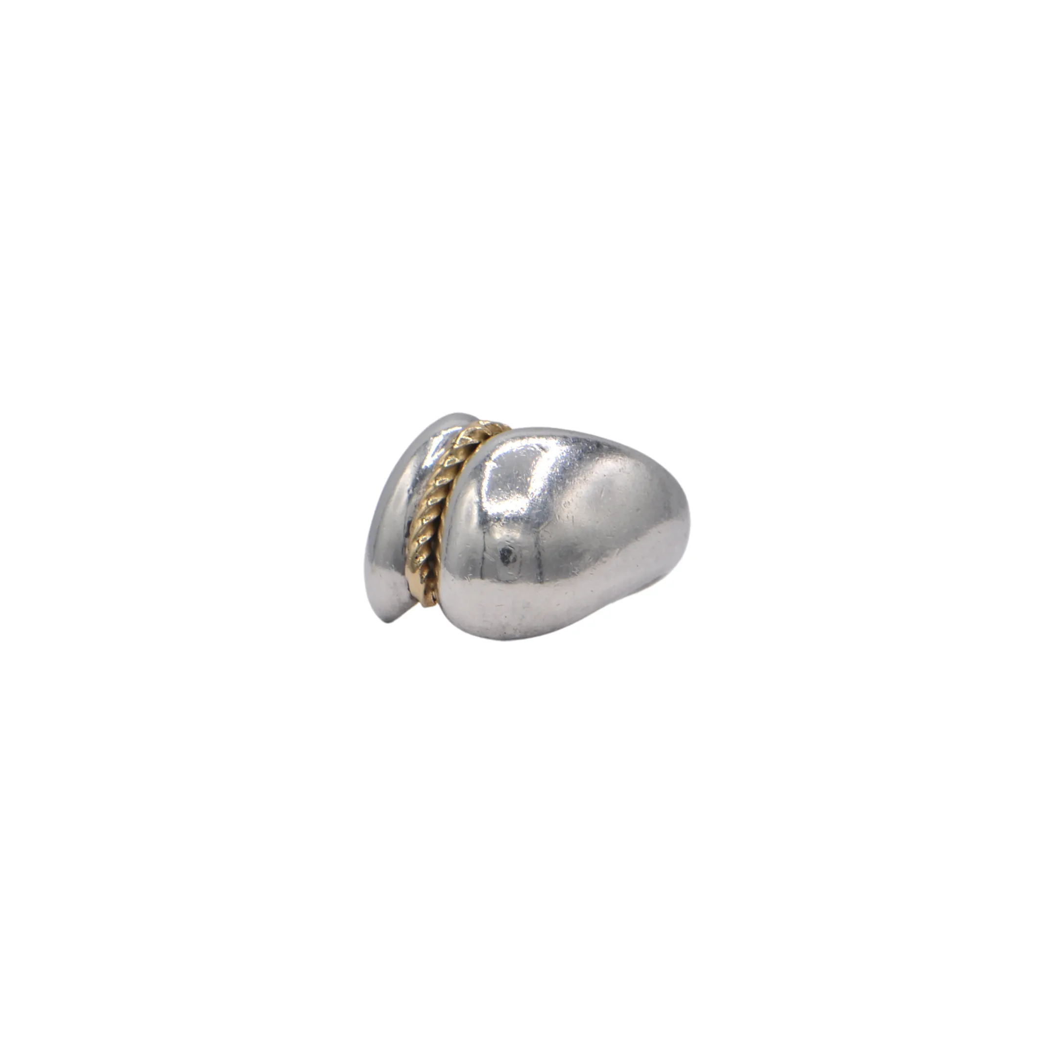 Estate Signed Walter Schluep Sterling Silver 18k Gold Ring
