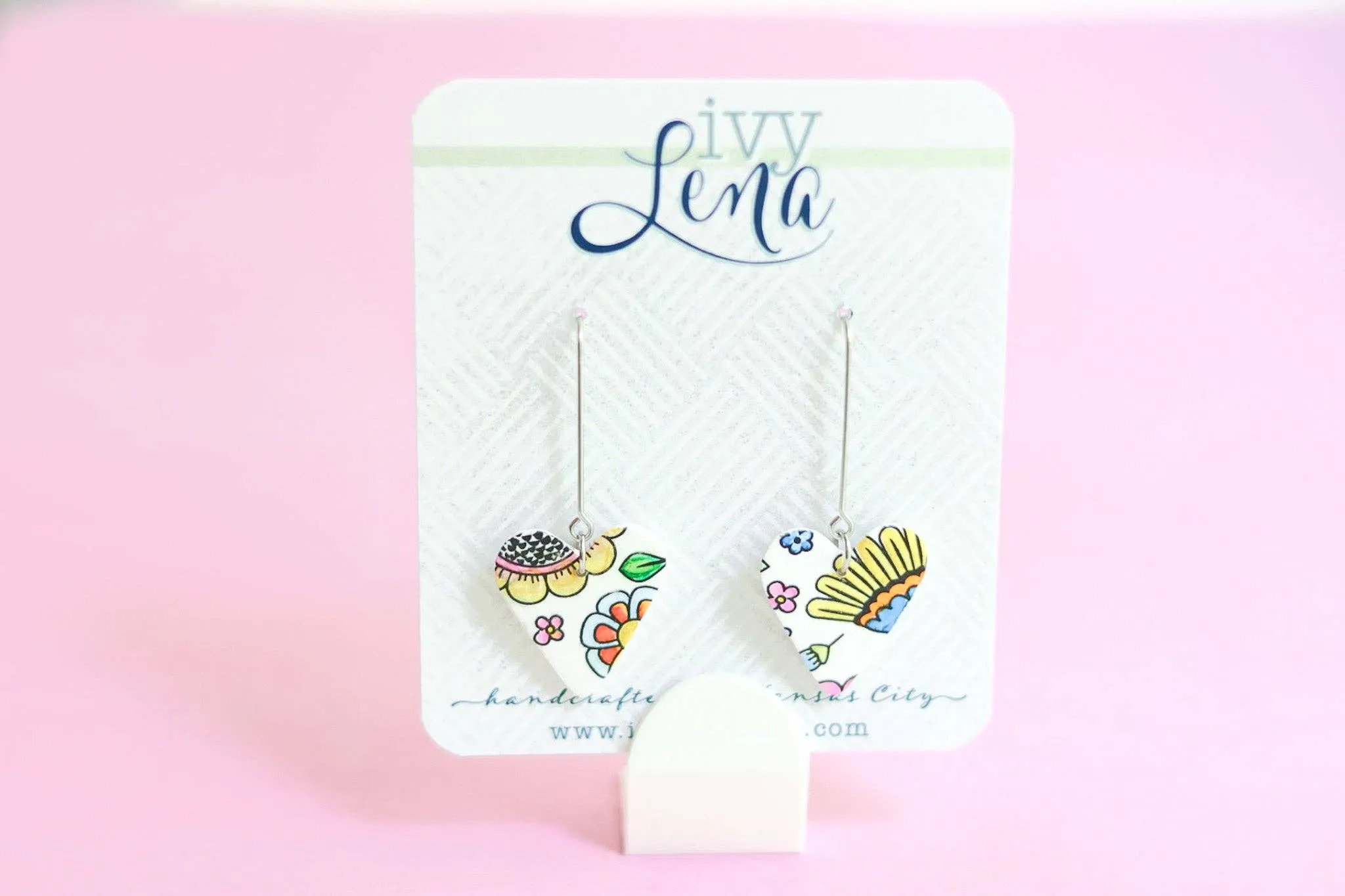 Floral Heart Earrings
