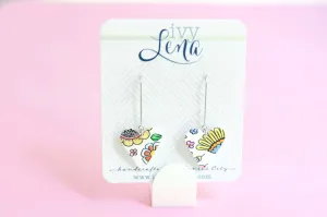 Floral Heart Earrings