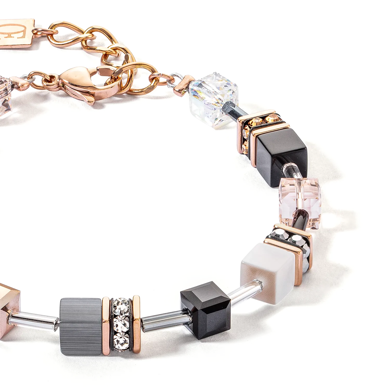 GeoCUBE? Iconic bracelet rose gold soft