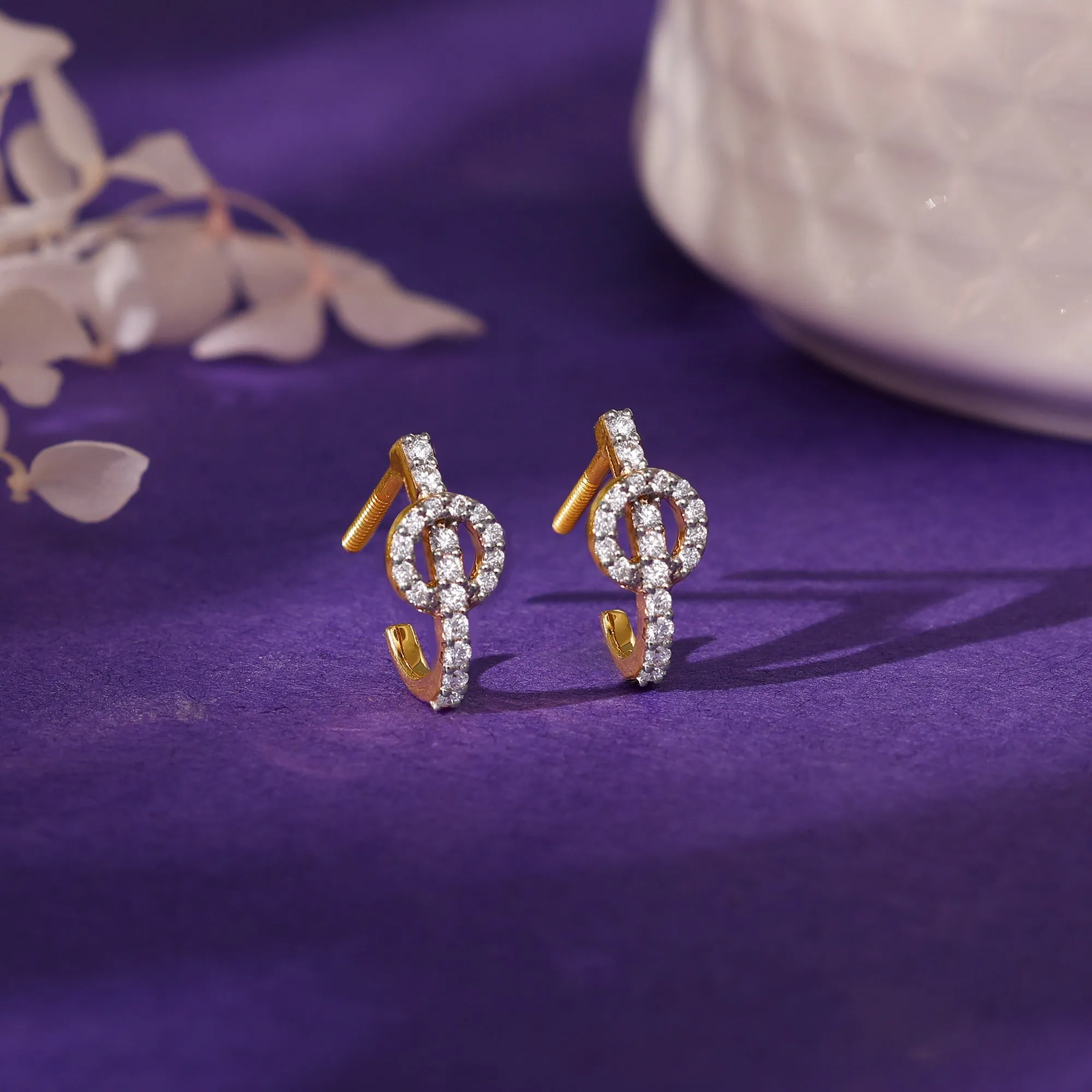 Gold Everglow Diamond Earring