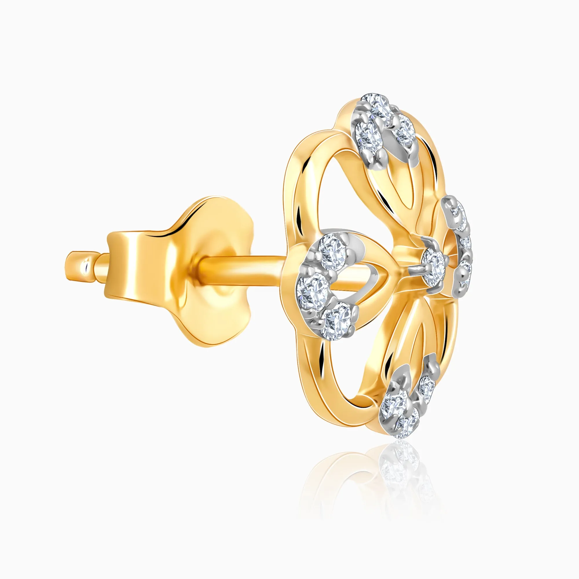 Gold Jivy Diamond Earrings