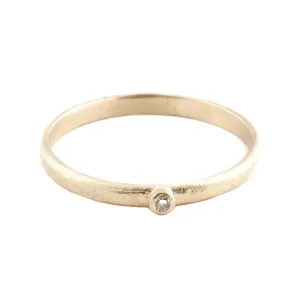 Gold One Diamond Ring