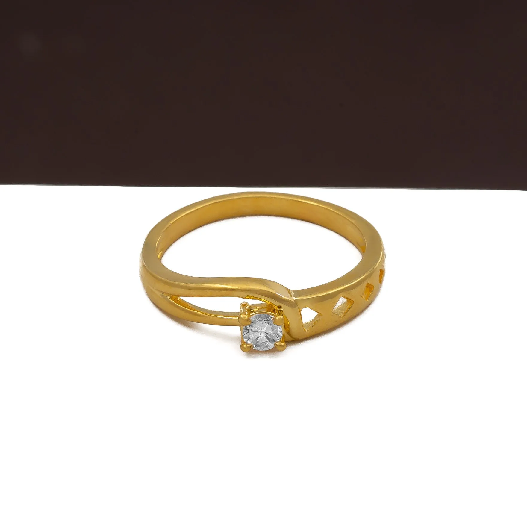 GOLDEN STONE RING PSR222W-021