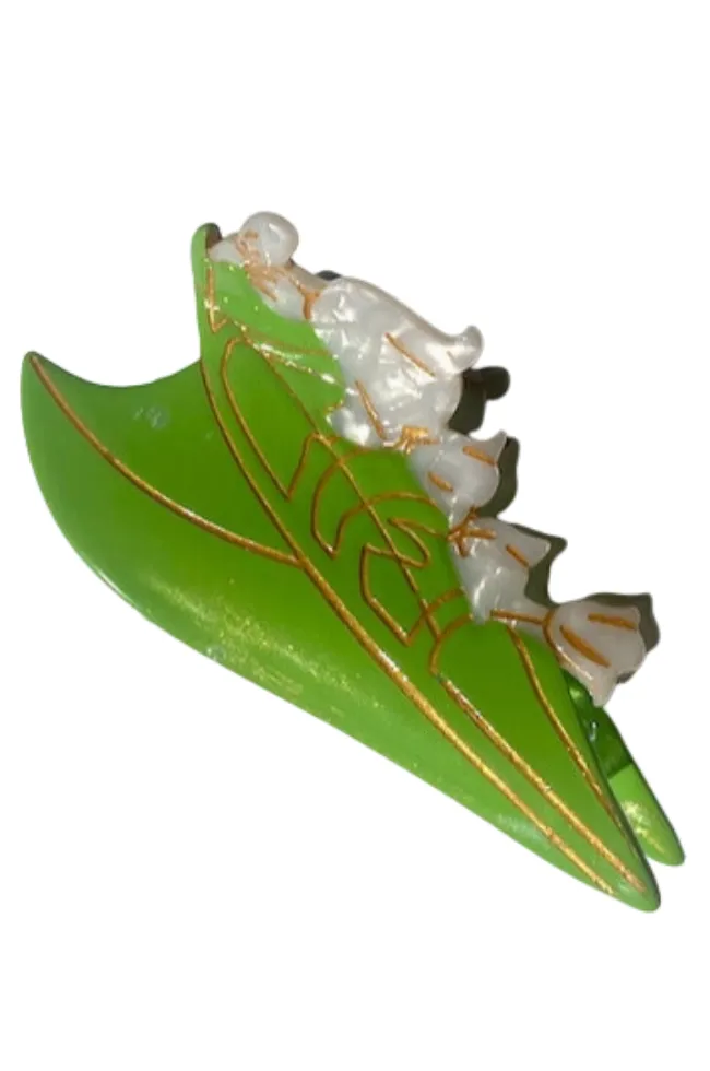 Hand-Painted Birth Flowers Hair Claw Clip