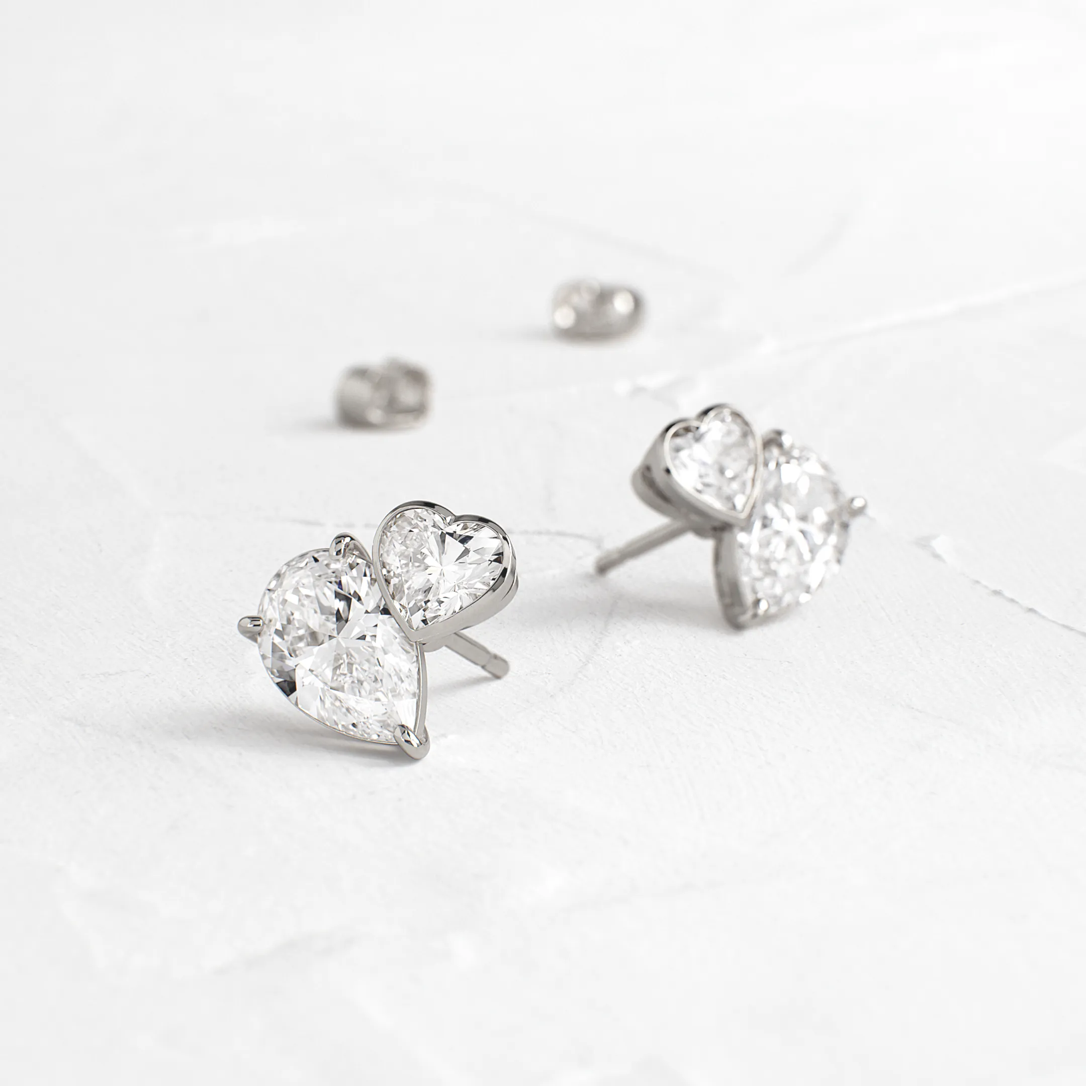Heart to Heart Overlap Studs
