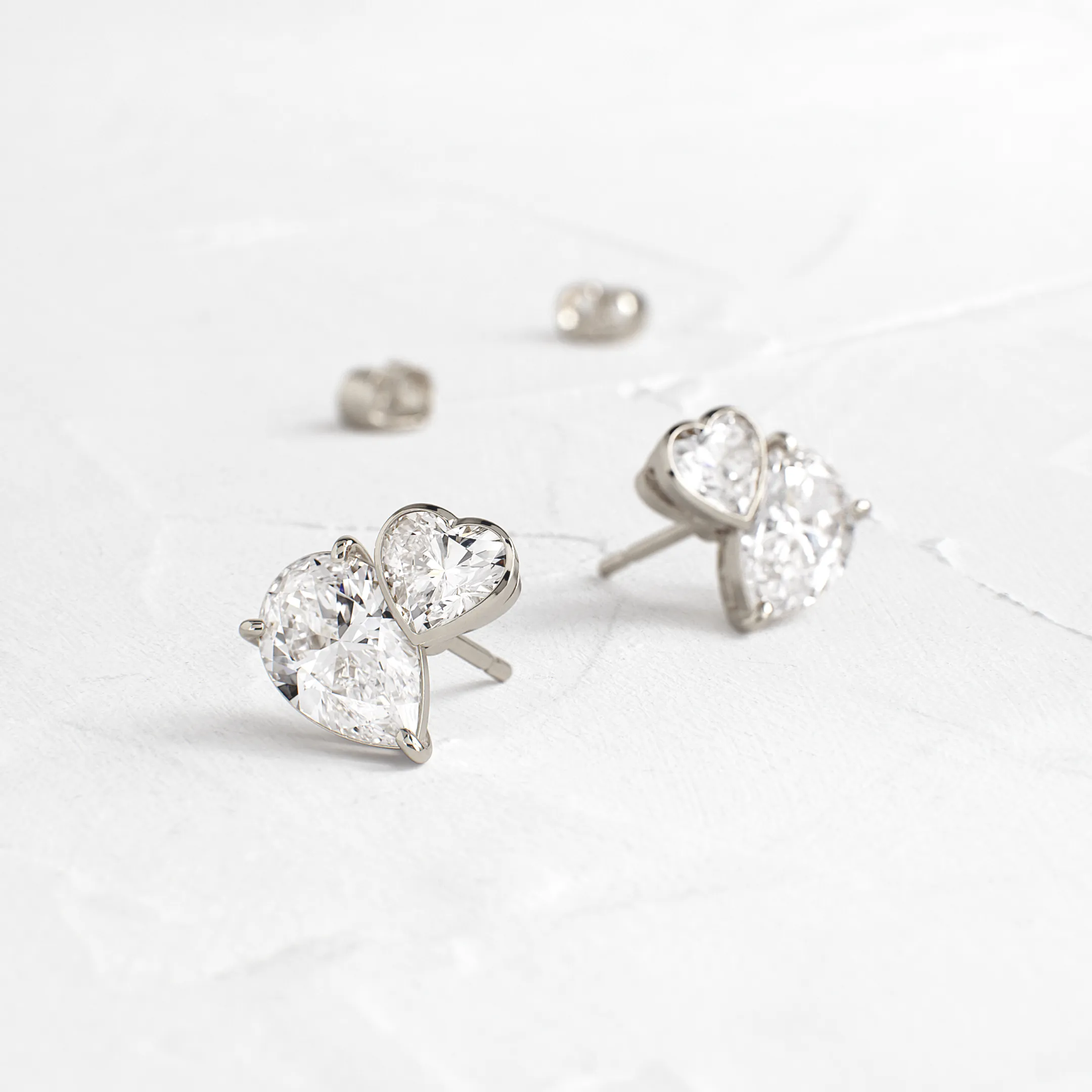 Heart to Heart Overlap Studs