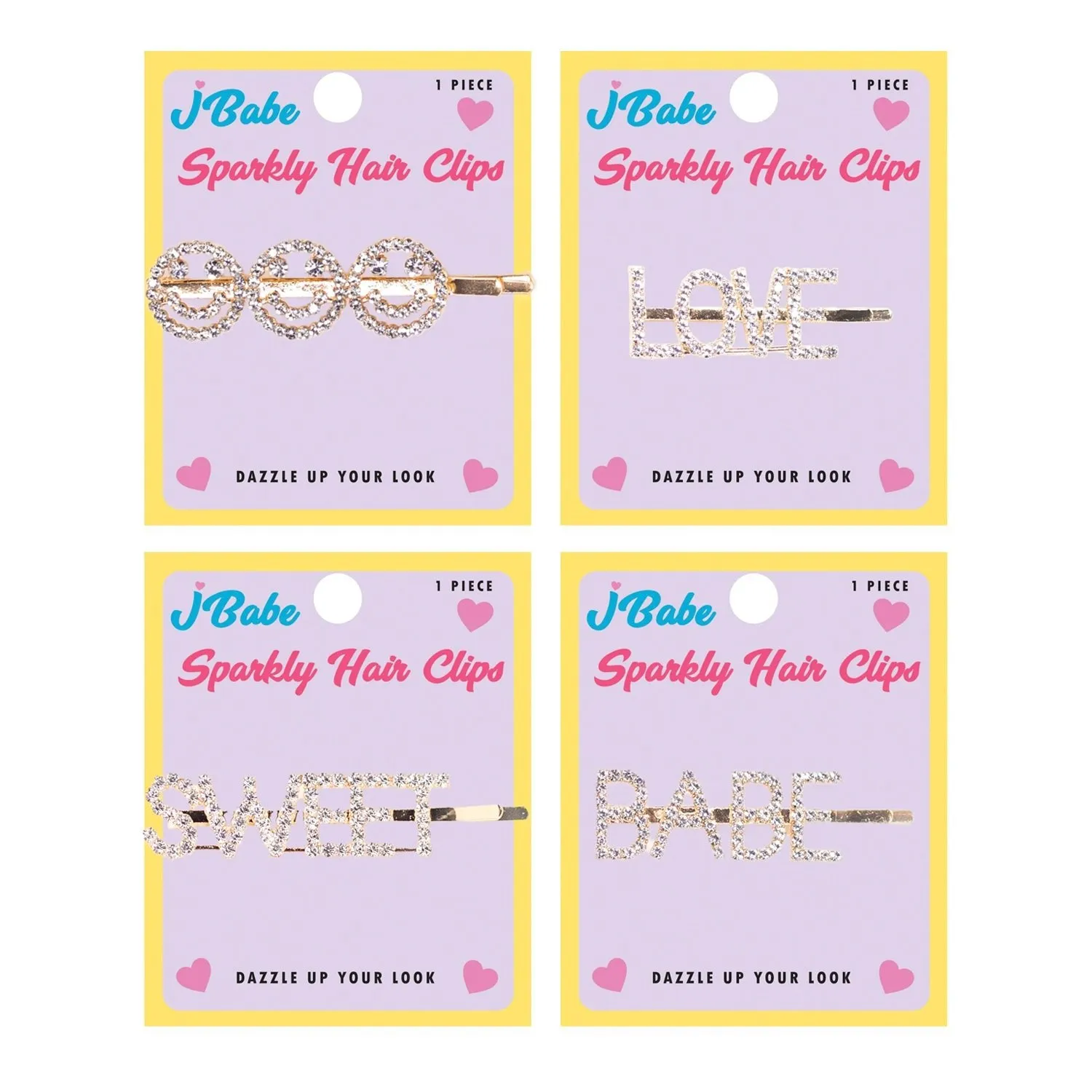 J Babe Sparkly Hair Clips