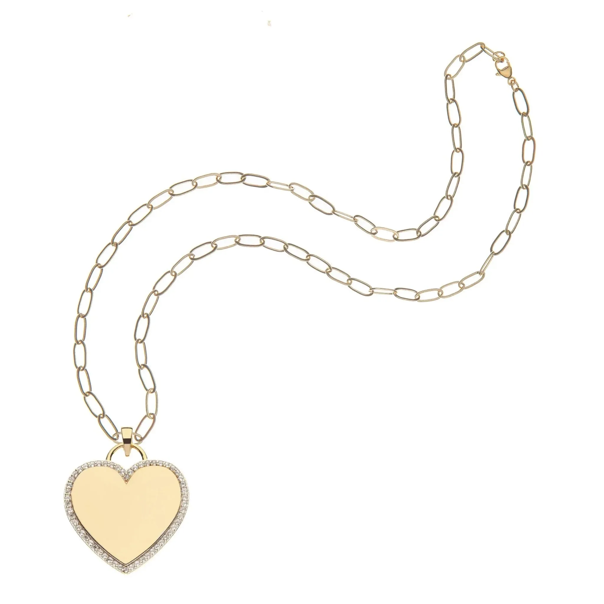 Jane Win Never Enough LOVE Heart Pendant
