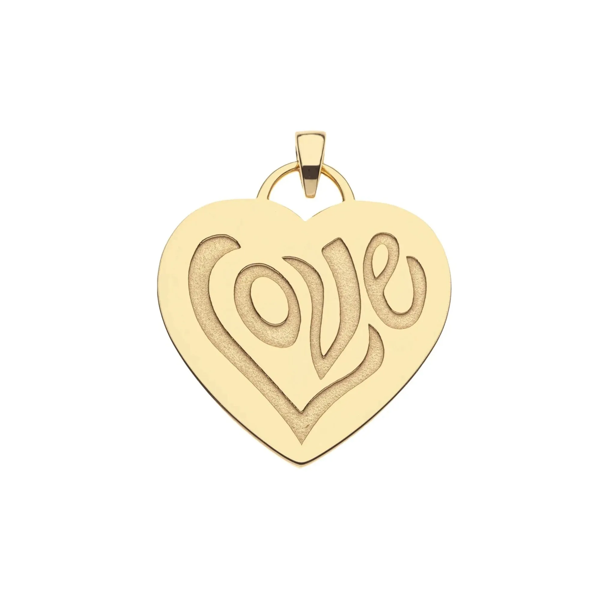 Jane Win Never Enough LOVE Heart Pendant