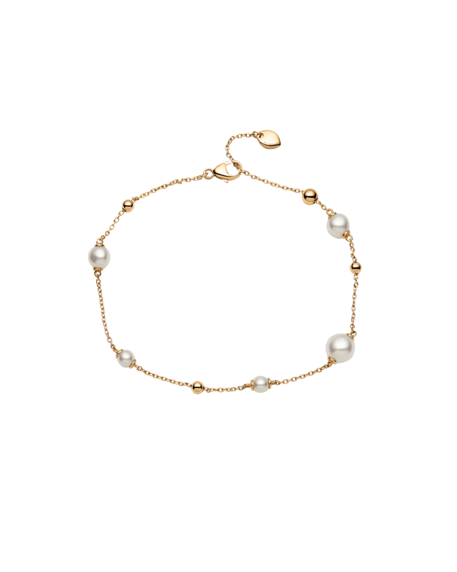 Keshi Pearl Chain Bracelet | 4-6mm Keshi Pearls and Yellow Gold