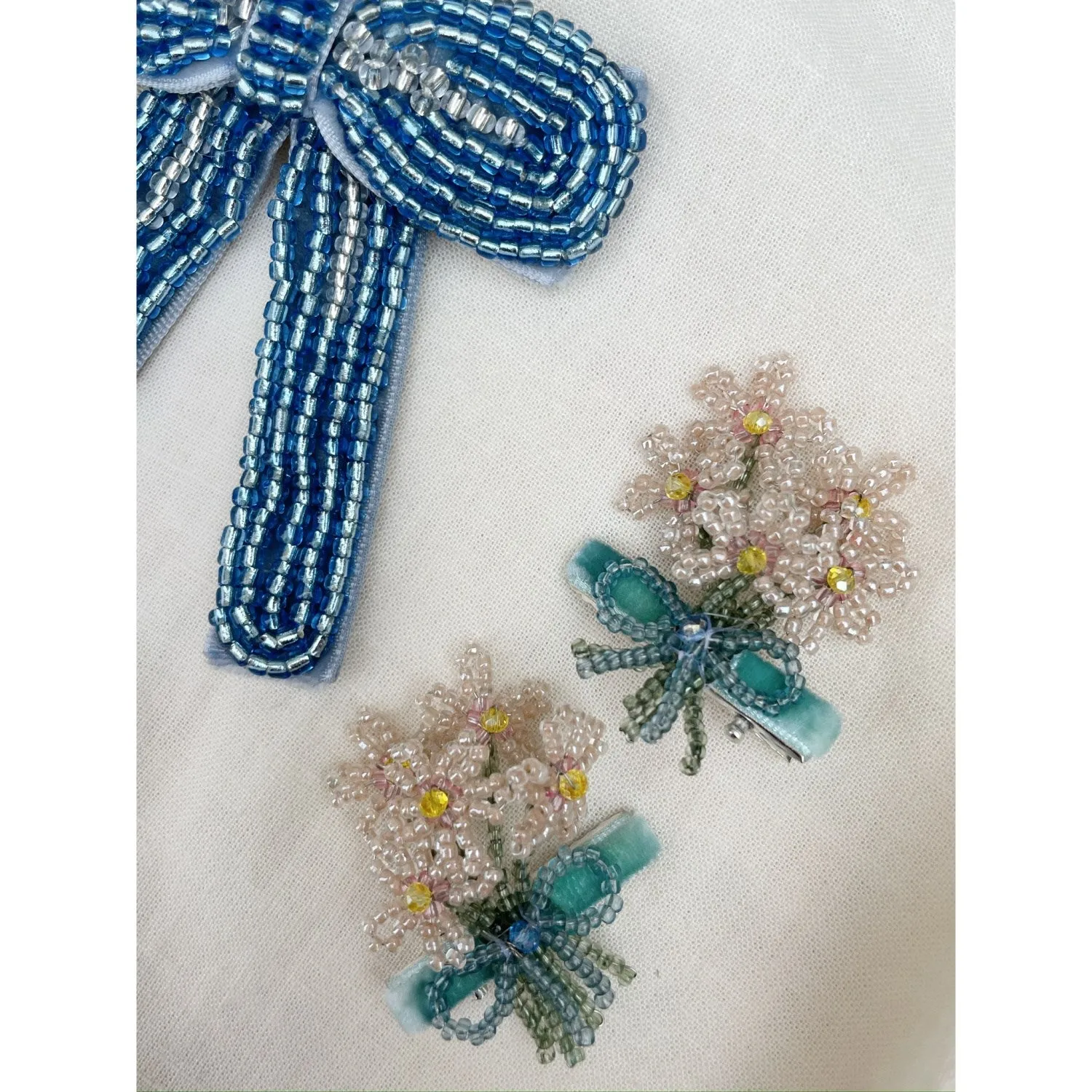 Konges Sl?jd Buttercream Celebration 2 Pack Bouquet Hair Clip