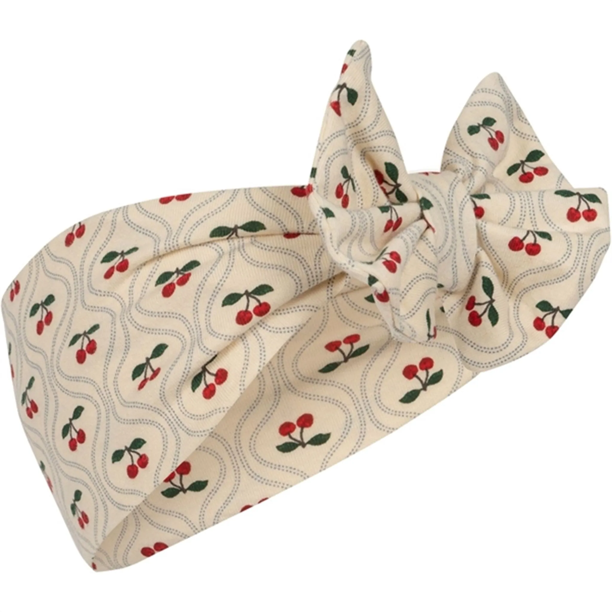 Konges Sljd Lin New Bambi Bonnet Cherry Motif