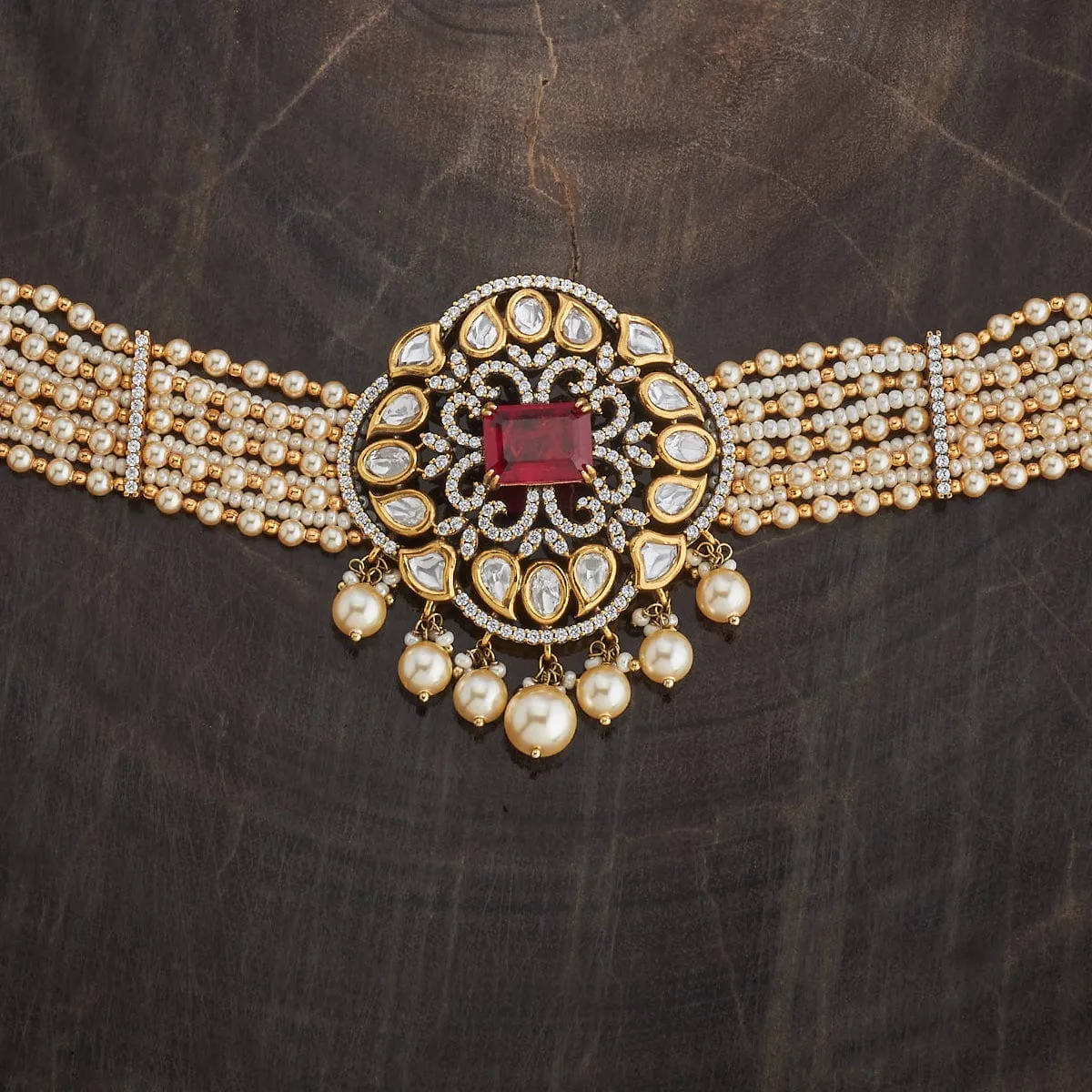 Kundan Necklace 174051